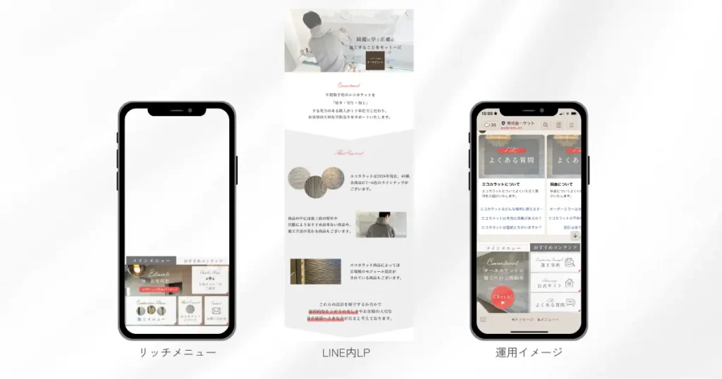 Webマーケティングに特化したデザインチーム「UNICREATIVE」の制作実績　企業のLINE構築